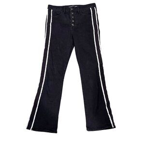 VERONICA BEARD Carolyn 10” Baby Bootcut Jeans  Button Fly Raven Wash Sz 28 EUC